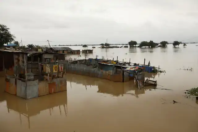 Floodwaters in Lokoja