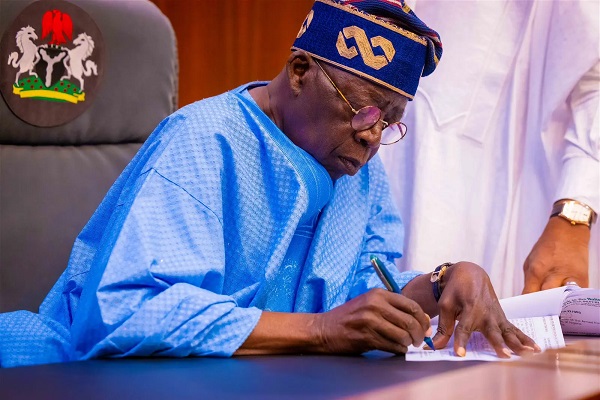 Tinubu writes